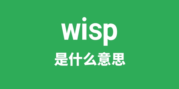 wisp是甚么意义