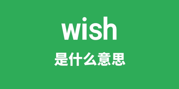 wish是甚么意义