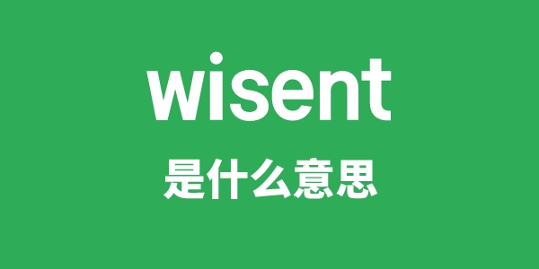 wisent是甚么意义