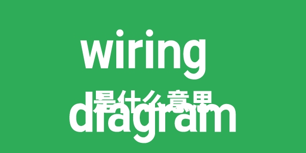 wiring diagram是甚么意义