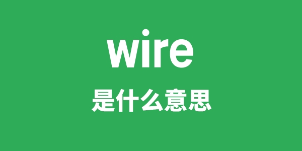 wire是甚么意义