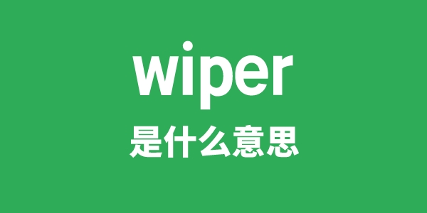 wiper是甚么意义
