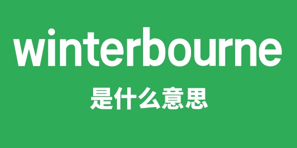 winterbourne是甚么意义