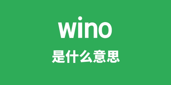 wino是甚么意义