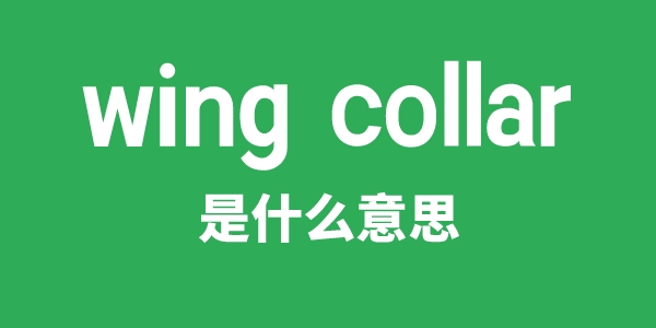 wing collar是甚么意义