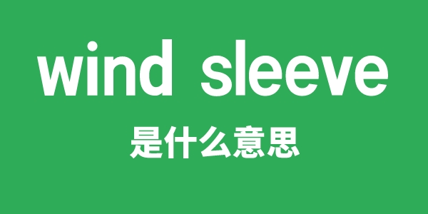 wind sleeve是甚么意义
