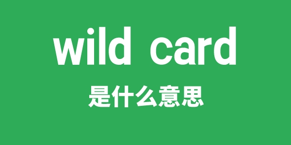 wild card是甚么意义