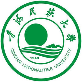 青海民族大黉舍徽