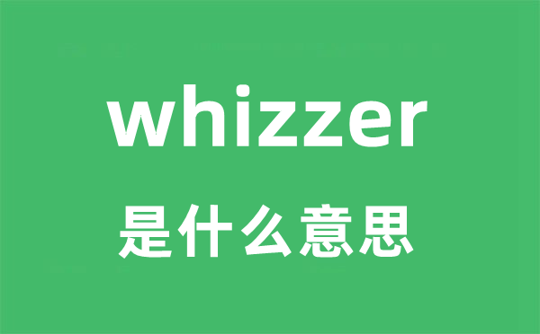 whizzer是甚么意义