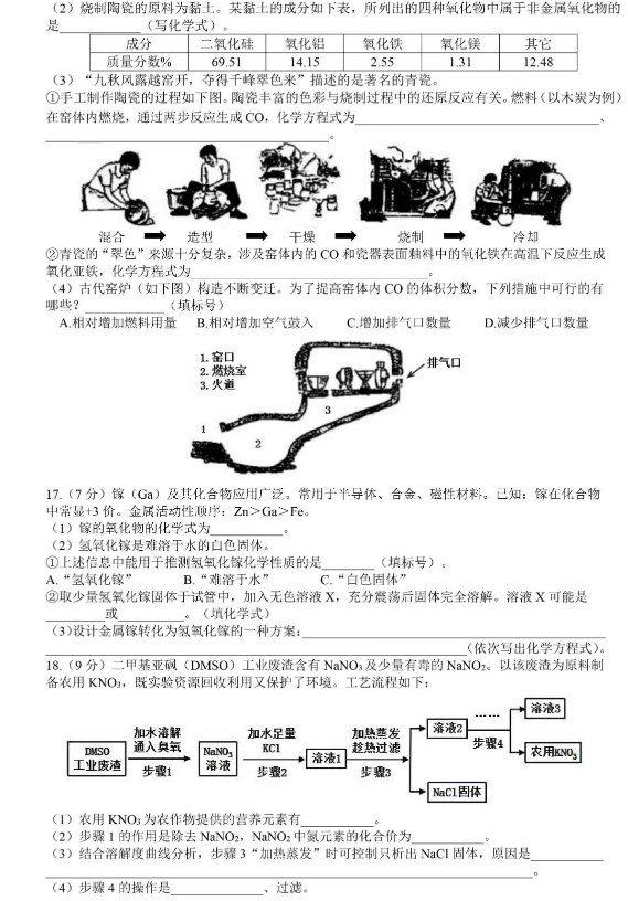 2023年广州市中考化学试卷真题及谜底