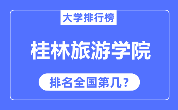 桂林游览学院排名天下第几,2023年最新天下排名几多？