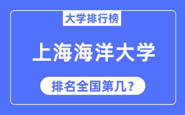 2023年上海陆地大学排名,最新天下排名第几