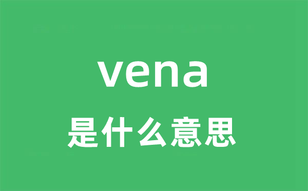 vena是甚么意义
