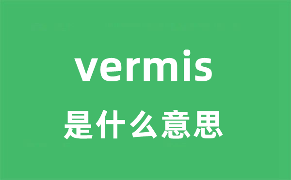 vermis是甚么意义