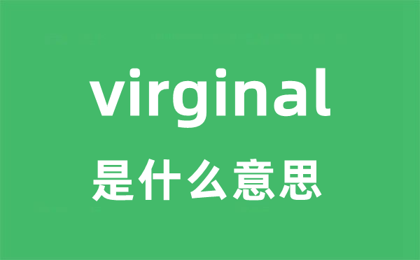 virginal是甚么意义