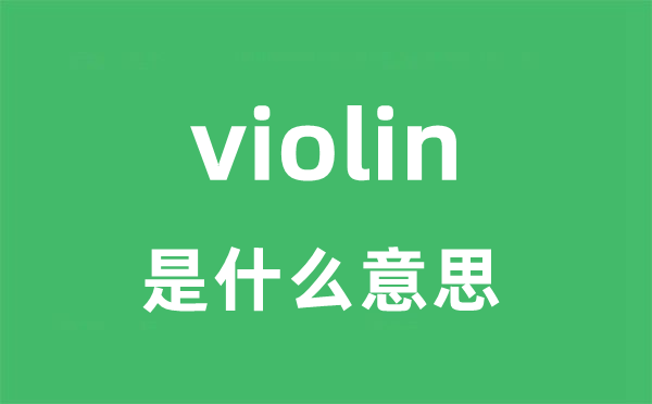 violin是甚么意义