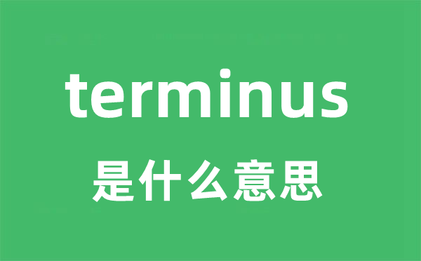 terminus是甚么意义