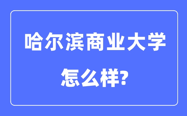 哈尔滨贸易大学是几本一本仍是二本,哈尔滨贸易大学怎样样？