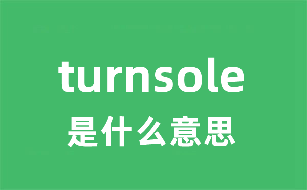 turnsole是甚么意义