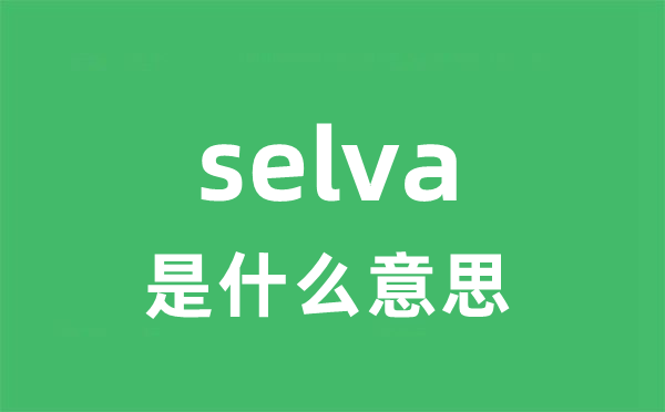 selva是甚么意义