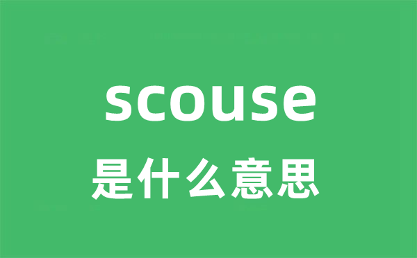 scouse是甚么意义