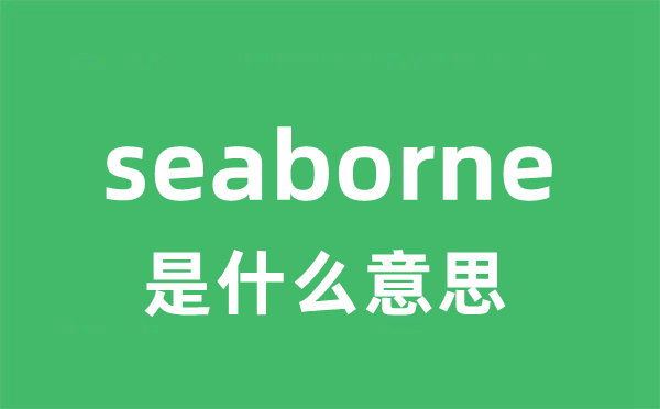seaborne是甚么意义