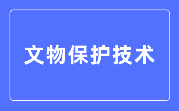 文物掩护手艺专业首要学甚么,文物掩护手艺专业的失业标的目的和远景阐发