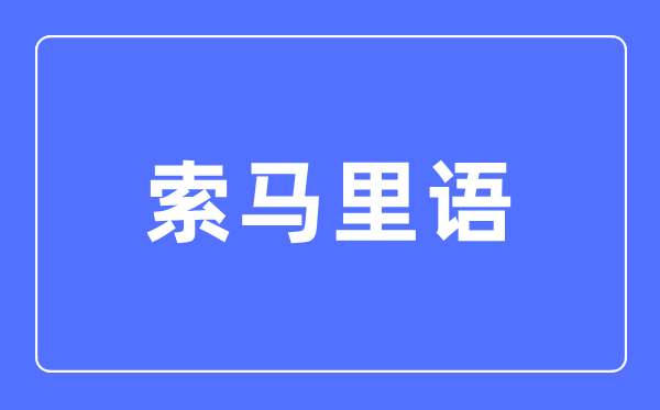 索马里语专业首要学甚么,索马里语专业的失业标的目的和远景阐发