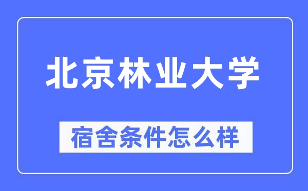 北京林业大学宿舍前提怎样样,有空协调自力洗手间吗？（附宿舍图片）