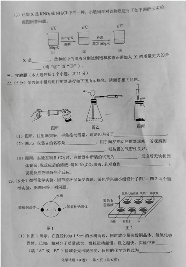 2023年重庆市中考语文试卷真题及谜底