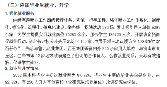 齐鲁理工学院失业率及失业远景怎样样,好失业吗？
