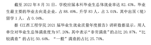 江西工程学院失业率及失业远景怎样样,好失业吗？