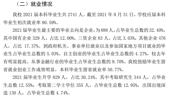 吉林财经大学失业率及失业远景怎样样,好失业吗？
