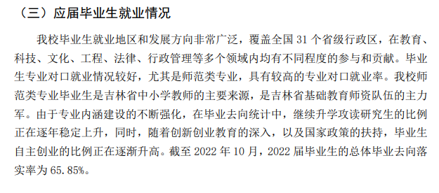 吉林师范大学失业率及失业远景怎样样,好失业吗？