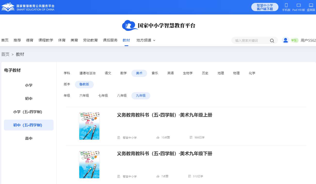 鲁教版九年级上册美术电子讲义讲义（五四学制）