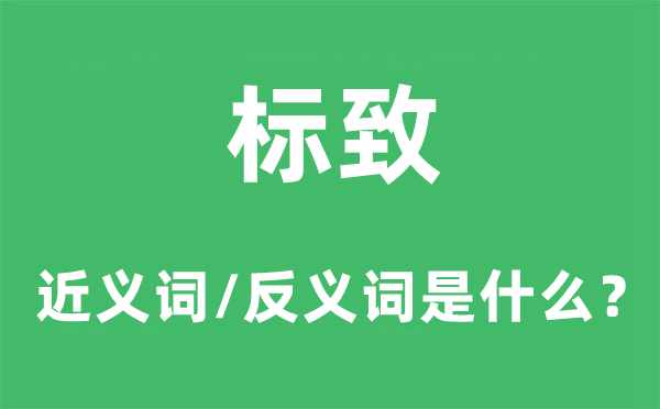 漂亮的近义词和反义词是甚么,漂亮是甚么意义