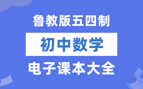 鲁教版初中数学电子讲义讲义大全(五四制电子版)