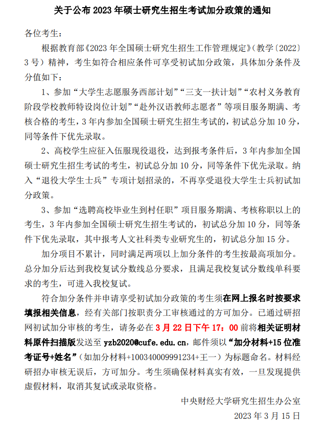 2024年中心财经大学研讨生分数线一览表（含2023年积年）