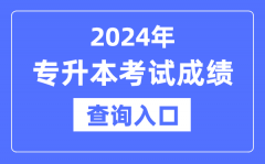 2024年专升本成就查问进口网址大