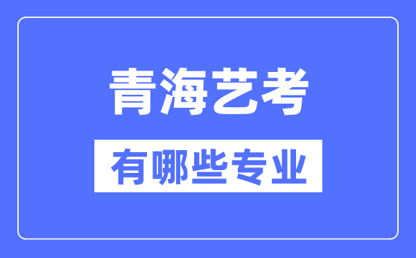 青海艺考有哪些专业,青海艺术统考选甚么专业？