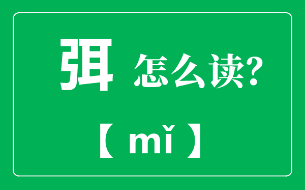 弭怎样读,弭是甚么意义？
