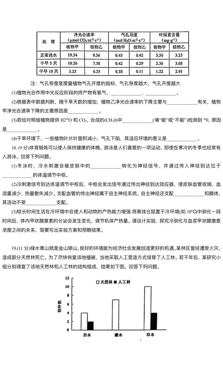 新高考2024七省联考生物试卷及谜底剖析