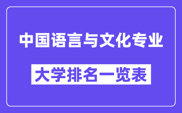 天下中国说话与文明专业大学排名一览表（最新排行榜）