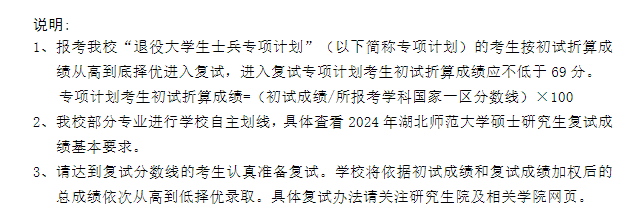 2025年湖北师范大学研讨生分数线一览表(含2024年积年)