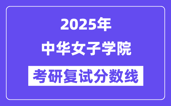 2025中华男子学院考研复试分数线一览表