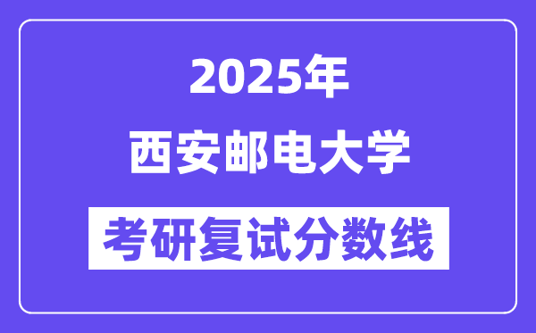 2025西安邮电大学考研复试分数线一览表