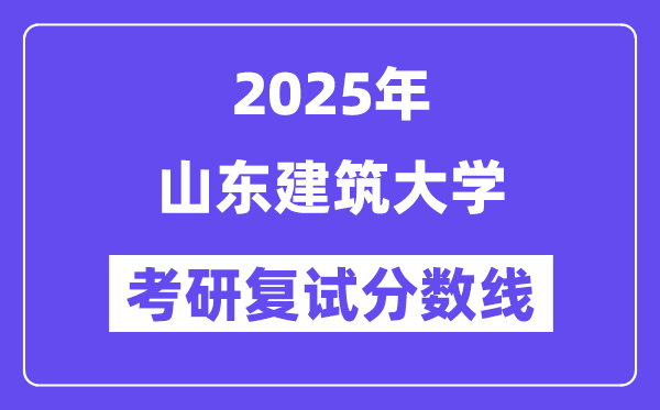 2025山东优游大学考研复试分数线一览表