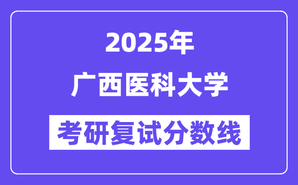 2025广中医科大学考研复试分数线一览表