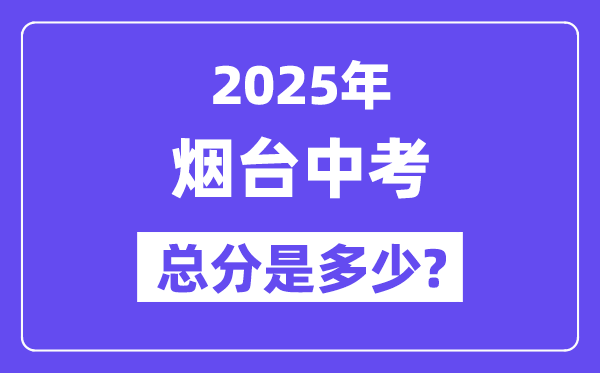 2025烟台中考总分几多,各科目怎样分派的？