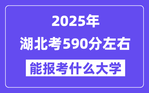 2025年湖北考590分摆布能报考上甚么大学?附位次排名对比表